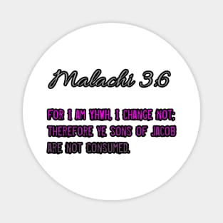 Malachi 3:6 Magnet